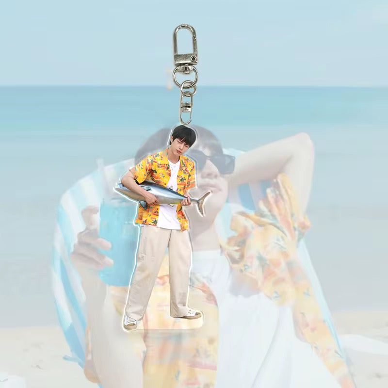 💜 BTS Jin Overalls Acrylic Keychain Set 💜