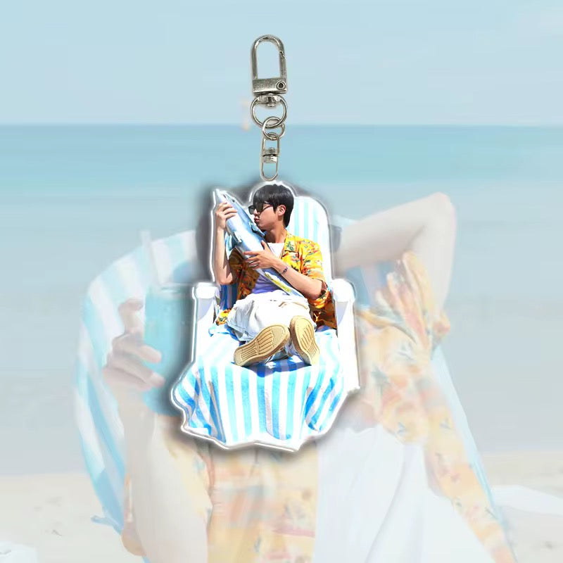 💜 BTS Jin Overalls Acrylic Keychain Set 💜