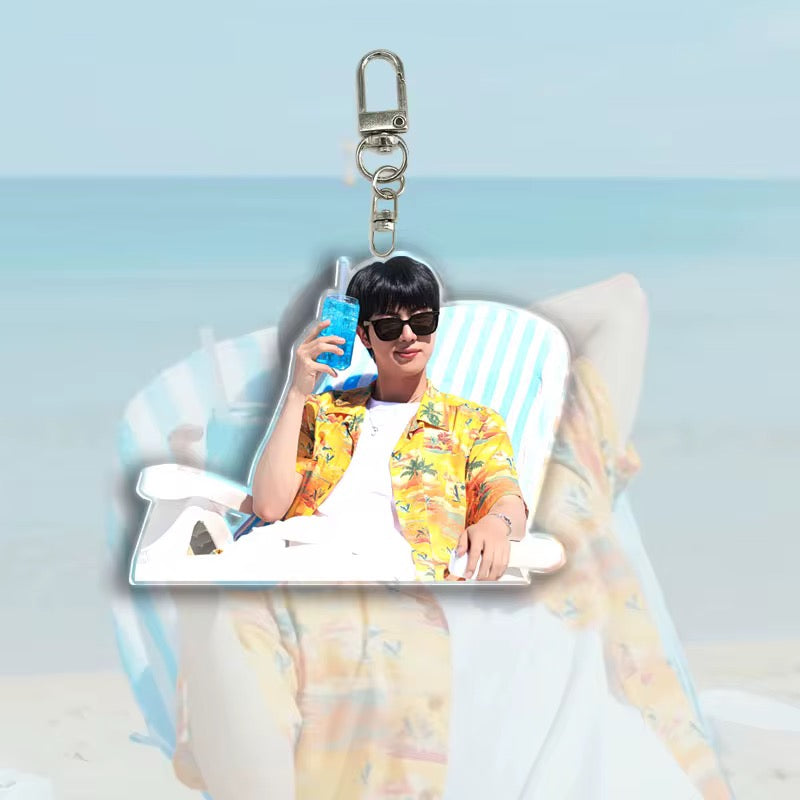 💜 BTS Jin Overalls Acrylic Keychain Set 💜