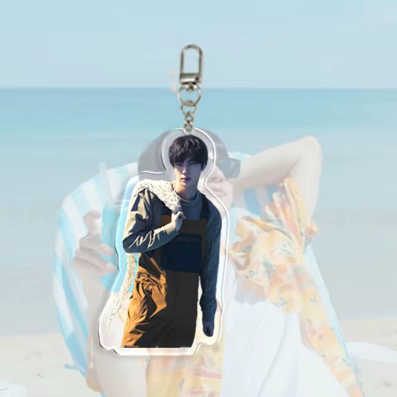 💜 BTS Jin Overalls Acrylic Keychain Set 💜