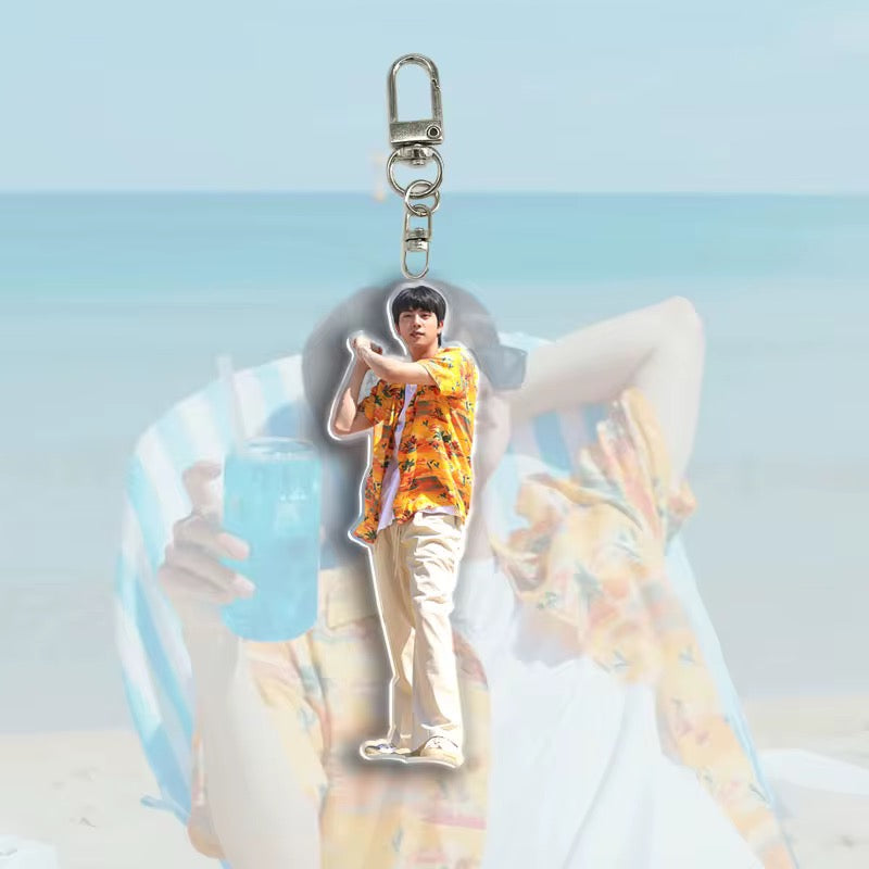 💜 BTS Jin Overalls Acrylic Keychain Set 💜