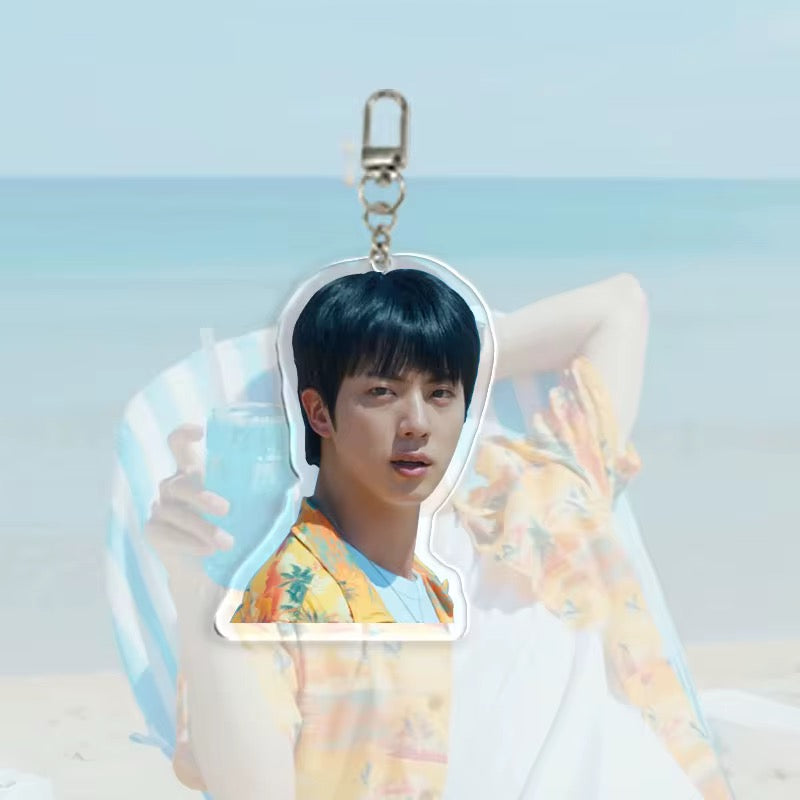 💜 BTS Jin Overalls Acrylic Keychain Set 💜
