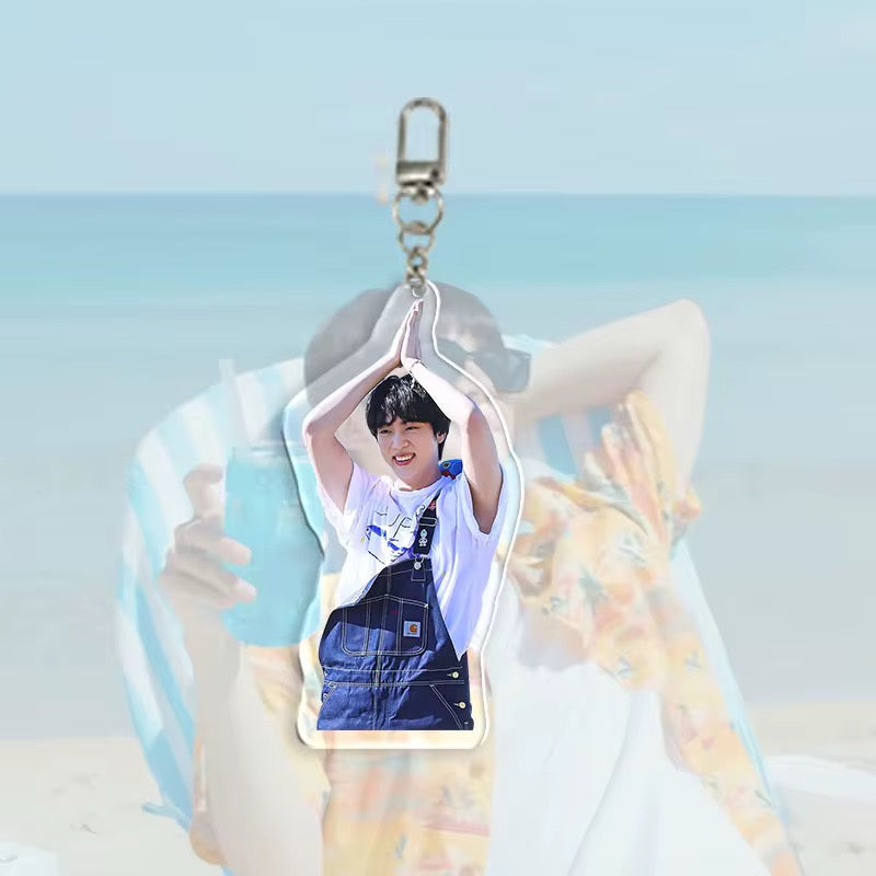 💜 BTS Jin Overalls Acrylic Keychain Set 💜