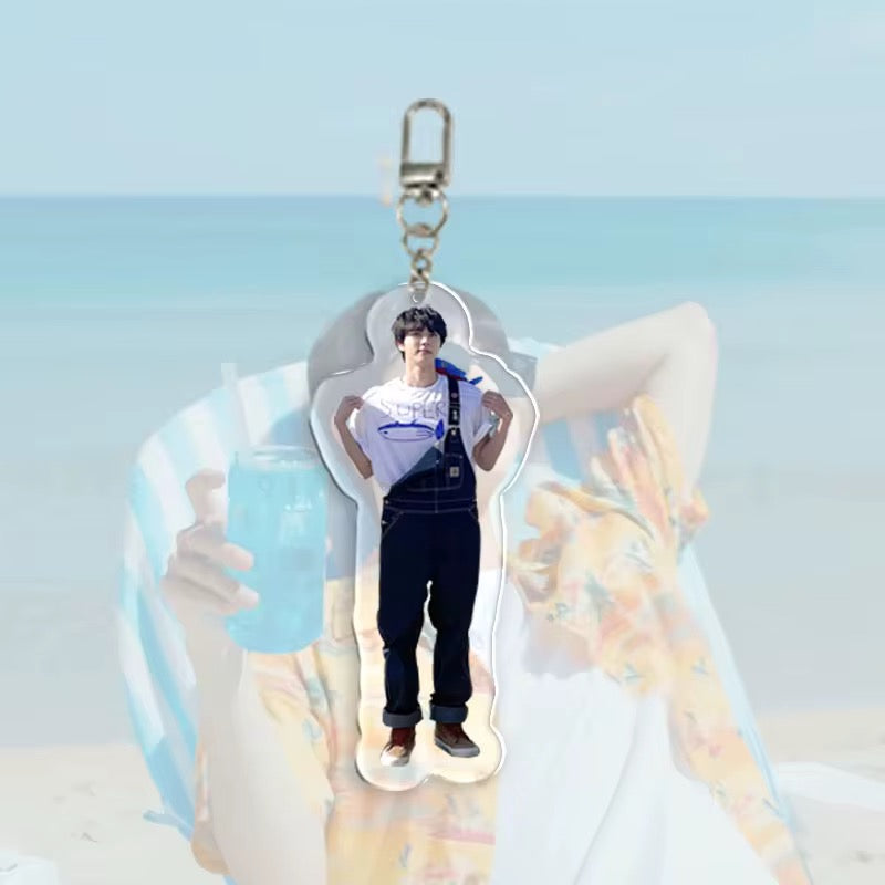 💜 BTS Jin Overalls Acrylic Keychain Set 💜