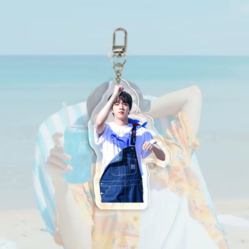 💜 BTS Jin Overalls Acrylic Keychain Set 💜