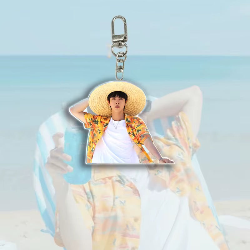 💜 BTS Jin Overalls Acrylic Keychain Set 💜