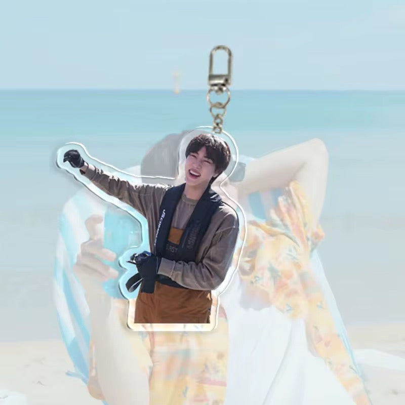 💜 BTS Jin Overalls Acrylic Keychain Set 💜